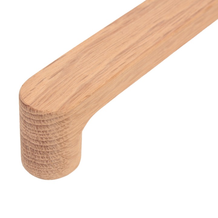 Rounded Wooden Furniture Handle 16 cm