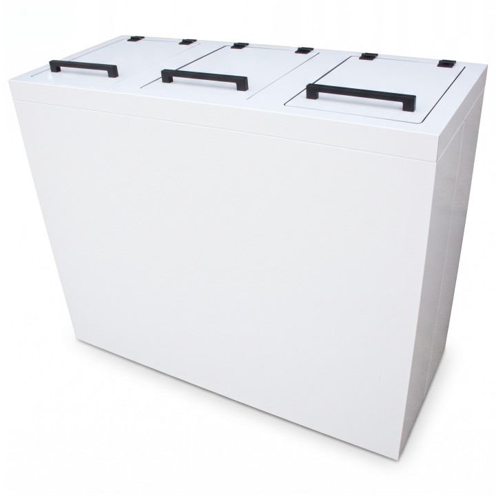 3-Compartment Waste Sorting Bin (Dibond, 3 x 120L)