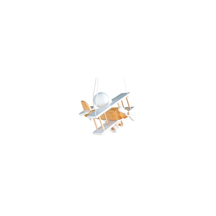 Hanging lamp Small white-natural aircraft