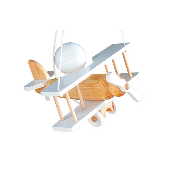 Hanging lamp Small white-natural aircraft