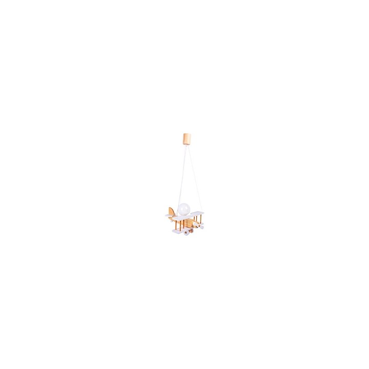 Hanging lamp Small white-natural aircraft