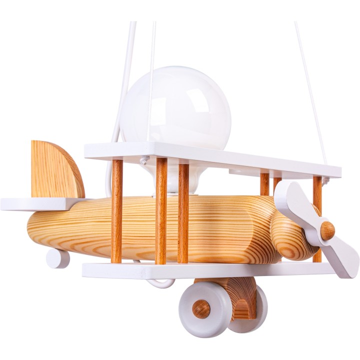 Hanging lamp Small white-natural aircraft