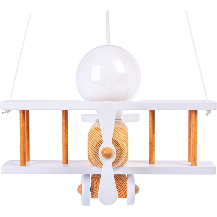 Hanging lamp Small white-natural aircraft