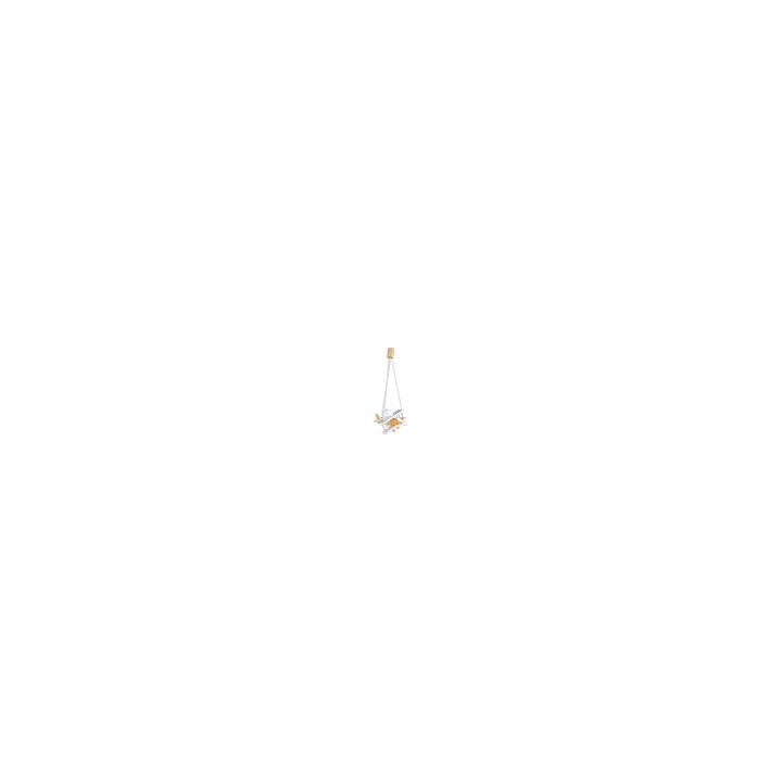 Hanging lamp Small white-natural aircraft