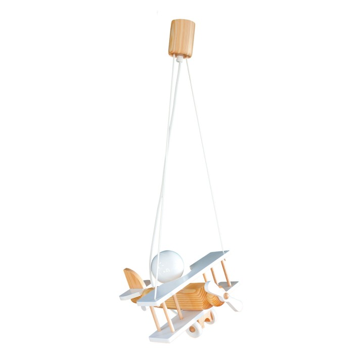 Hanging lamp Small white-natural aircraft