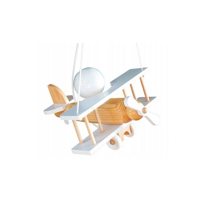 Hanging lamp Small white-natural aircraft