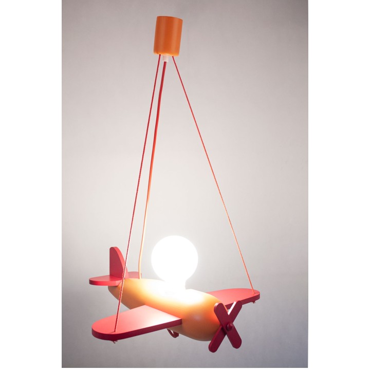 Lampa wisząca Clipper czerwono-pomarańczowy