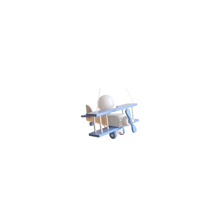 Hanging lamp Aeroplane small blue and white