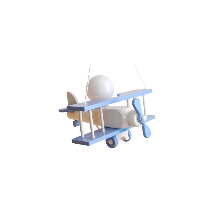 Hanging lamp Aeroplane small blue and white