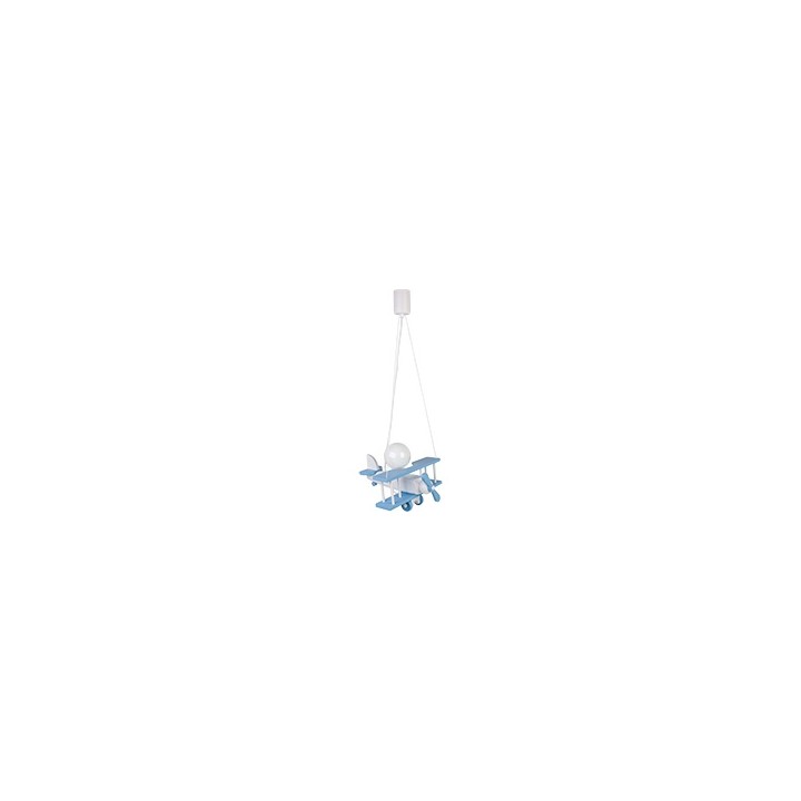 Hanging lamp Aeroplane small blue and white