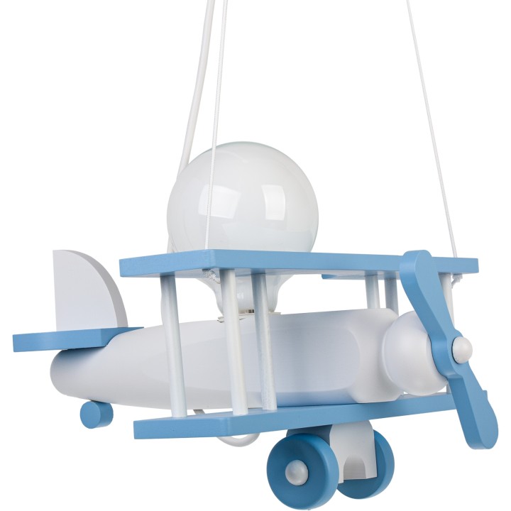 Hanging lamp Aeroplane small blue and white