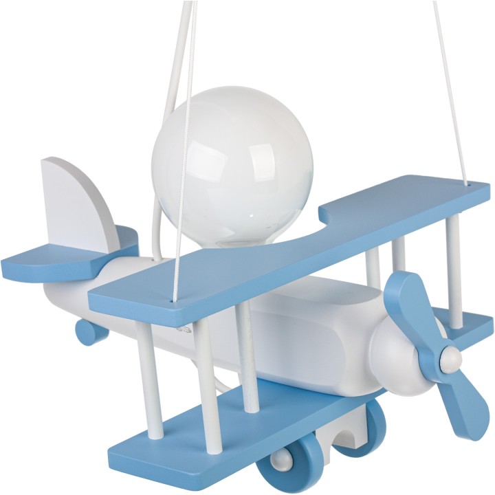 Hanging lamp Aeroplane small blue and white