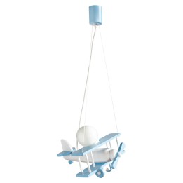 Hanging lamp Aeroplane small blue and white