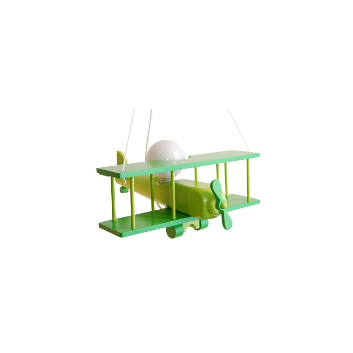 Hanging lamp Large airplane green - sedan