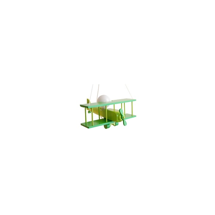 Hanging lamp Large airplane green - sedan