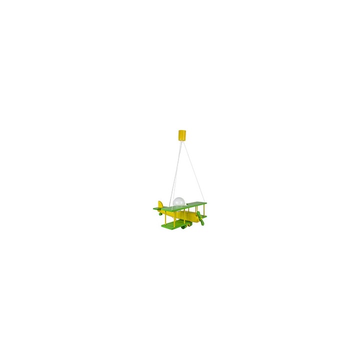 Hanging lamp Large airplane green - sedan