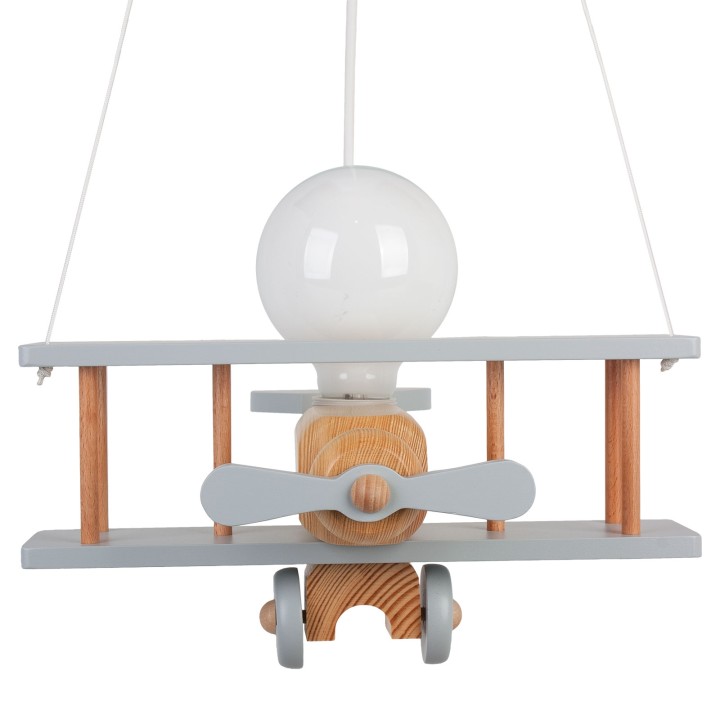 Hanging lamp Small grey-natural aircraft