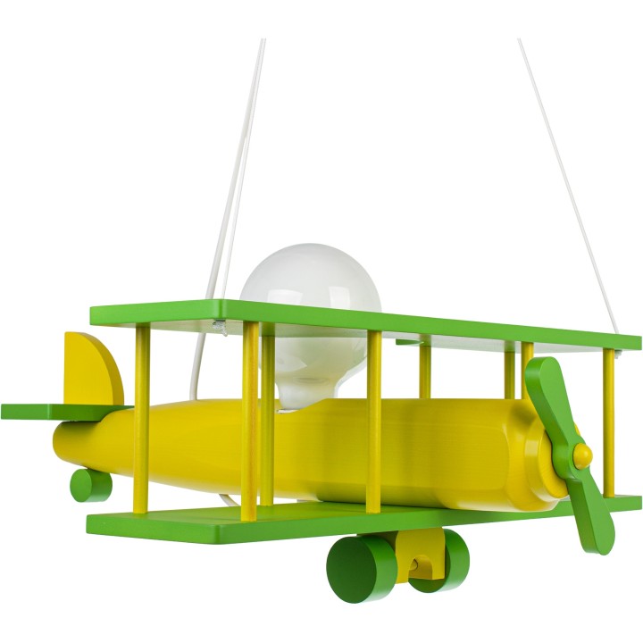 Hanging lamp Large airplane green - sedan