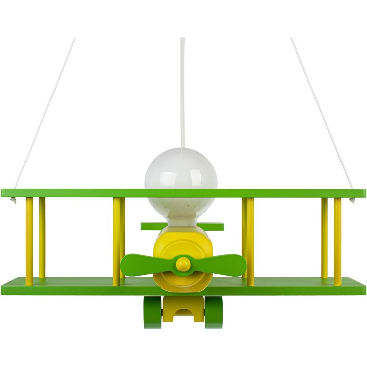 Hanging lamp Large airplane green - sedan