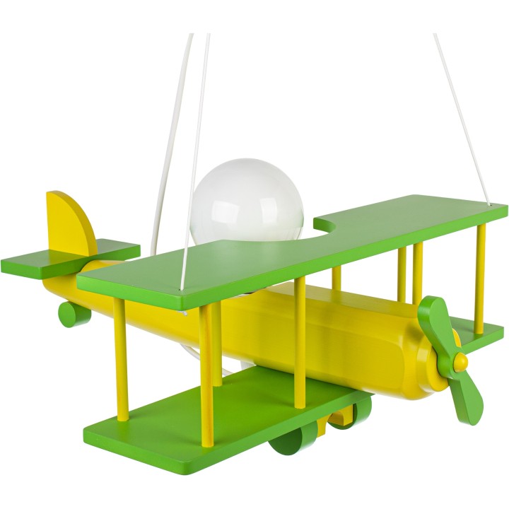 Hanging lamp Large airplane green - sedan