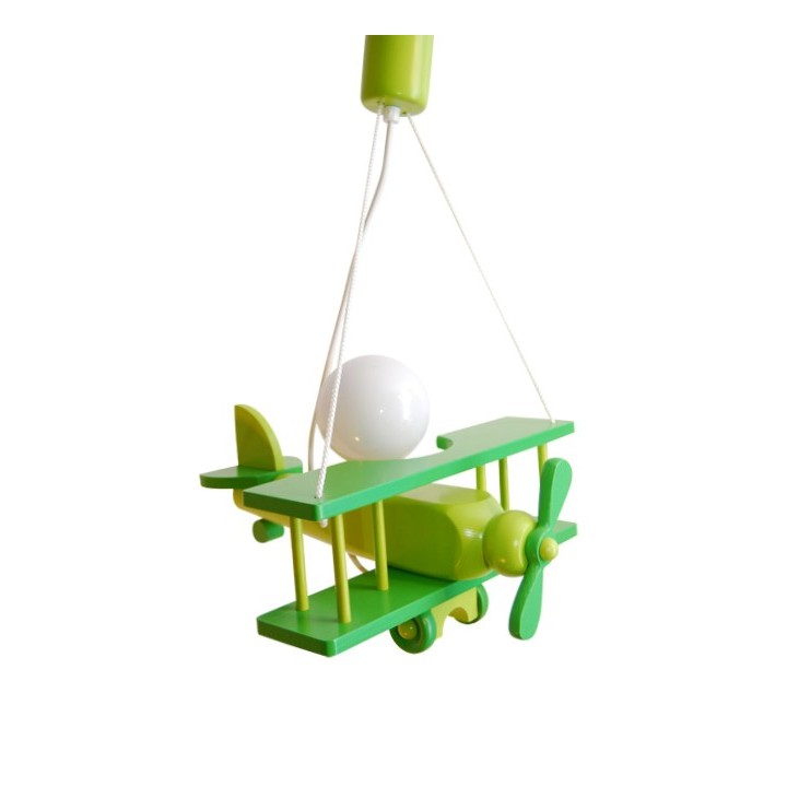 Hanging lamp Large airplane green - sedan