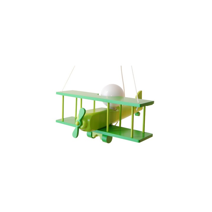 Hanging lamp Large airplane green - sedan