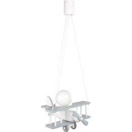 Hanging lamp Aeroplane small grey and white