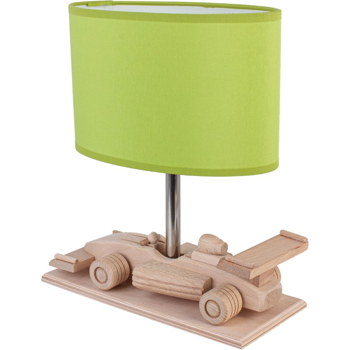 Table lamp Green race car
