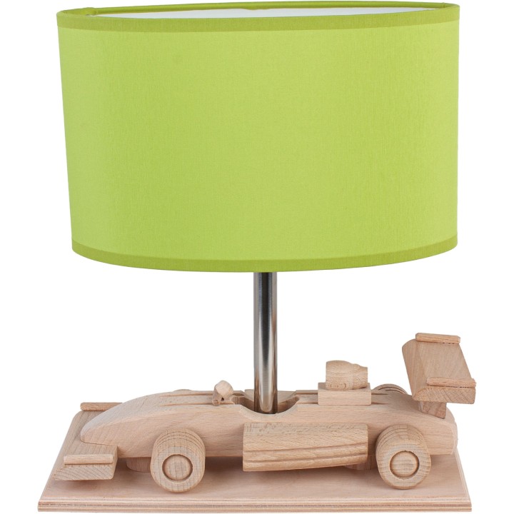 Table lamp Green race car