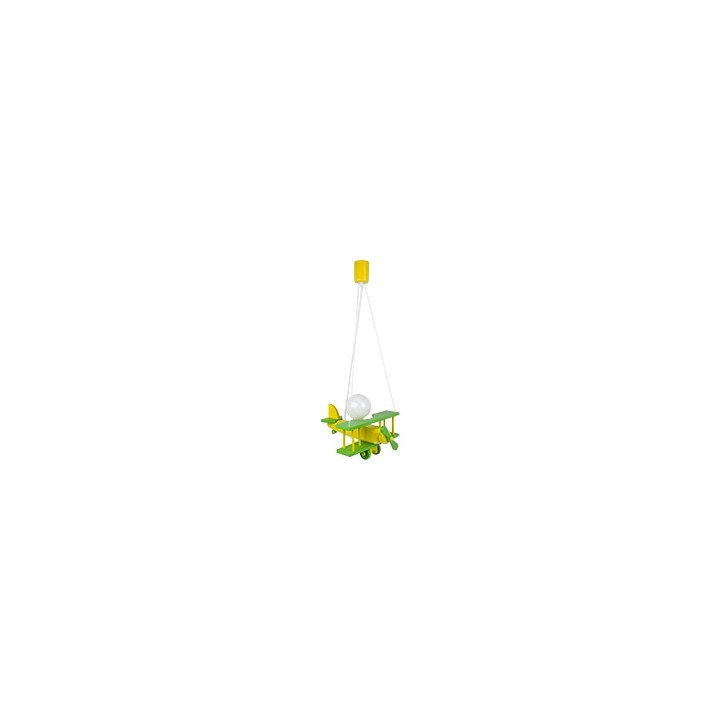 Hanging lamp Aeroplane small green