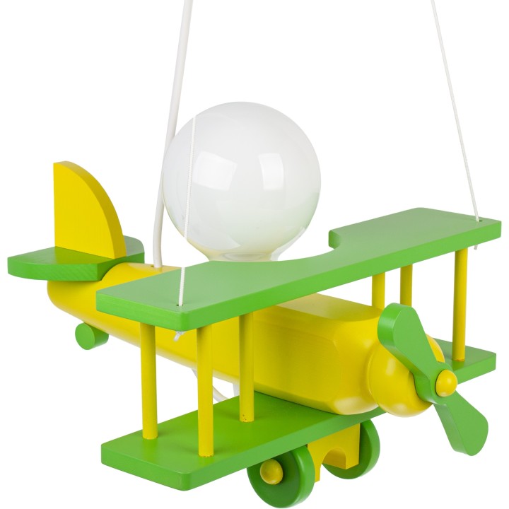 Hanging lamp Aeroplane small green