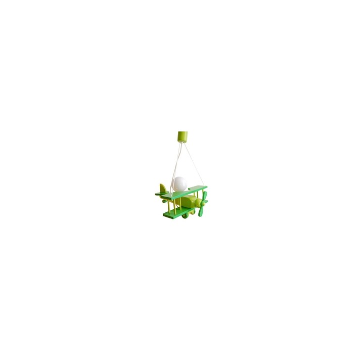 Hanging lamp Aeroplane small green