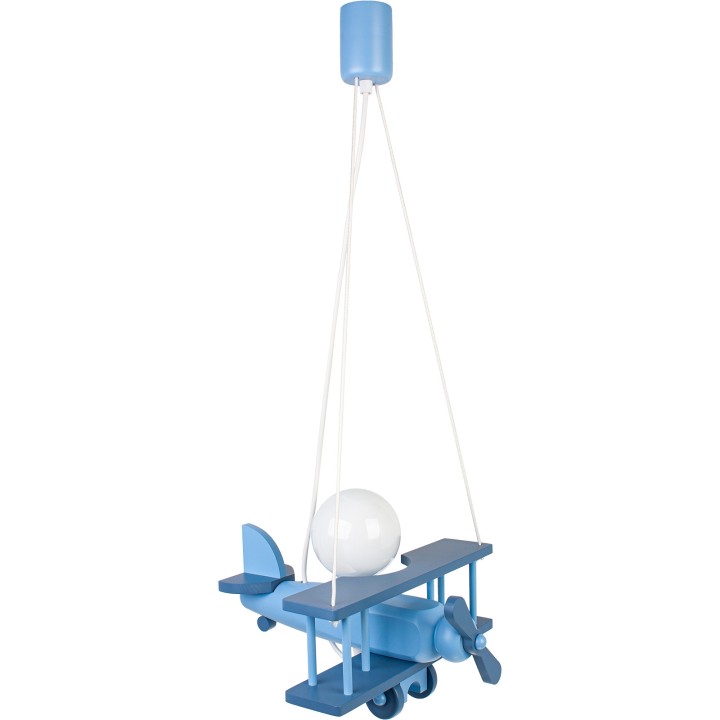 Hanging lamp Aeroplane small blue