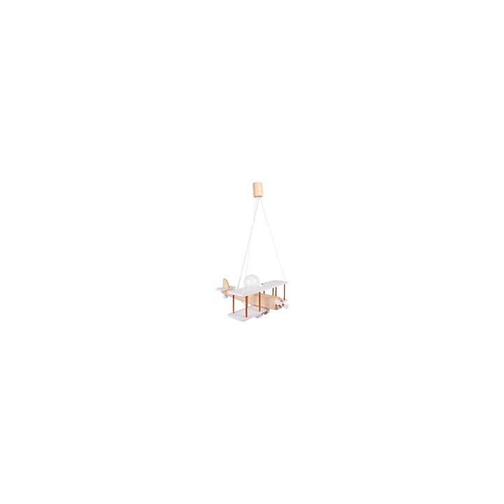 Hanging lamp Aeroplane large white-natural