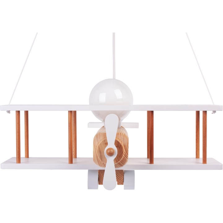 Hanging lamp Aeroplane large white-natural