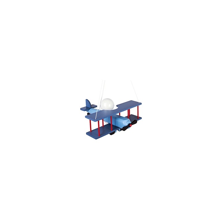 Hanging lamp Large blue-black-red aircraft