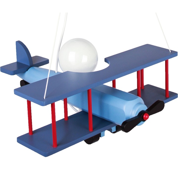 Hanging lamp Large blue-black-red aircraft