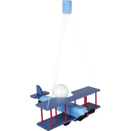 Hanging lamp Large blue-black-red aircraft