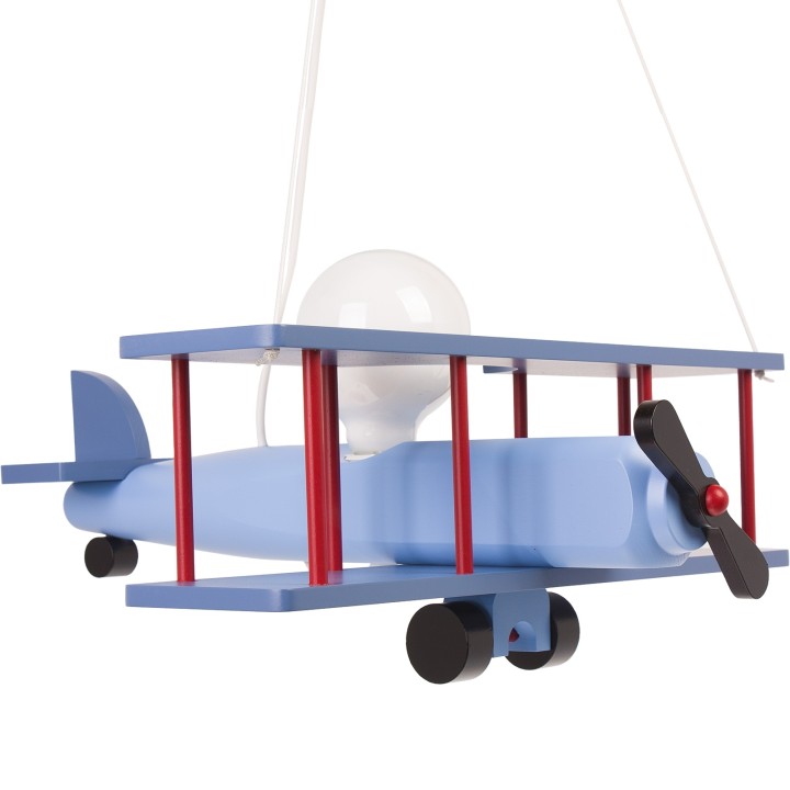 Hanging lamp Large blue-black-red aircraft
