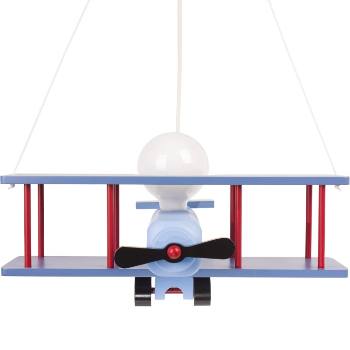 Hanging lamp Large blue-black-red aircraft