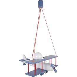 Hanging lamp Plane large blue-white-red