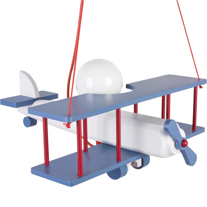 Hanging lamp Plane large blue-white-red