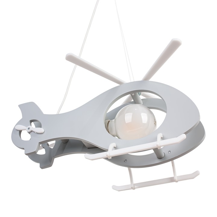 Hanging lamp Helicopter grey