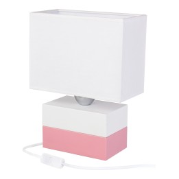Table lamp Colorado pink and white