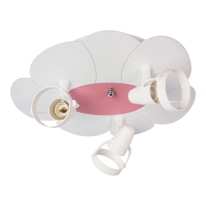 Ceiling lamp Plafon White-pink petals