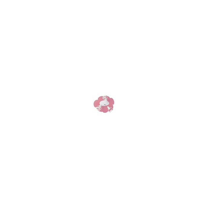 Ceiling lamp plaphone Pink and white petals
