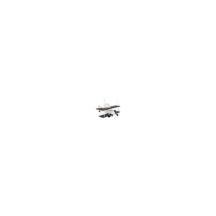 Hanging lamp Aeroplane large black and white