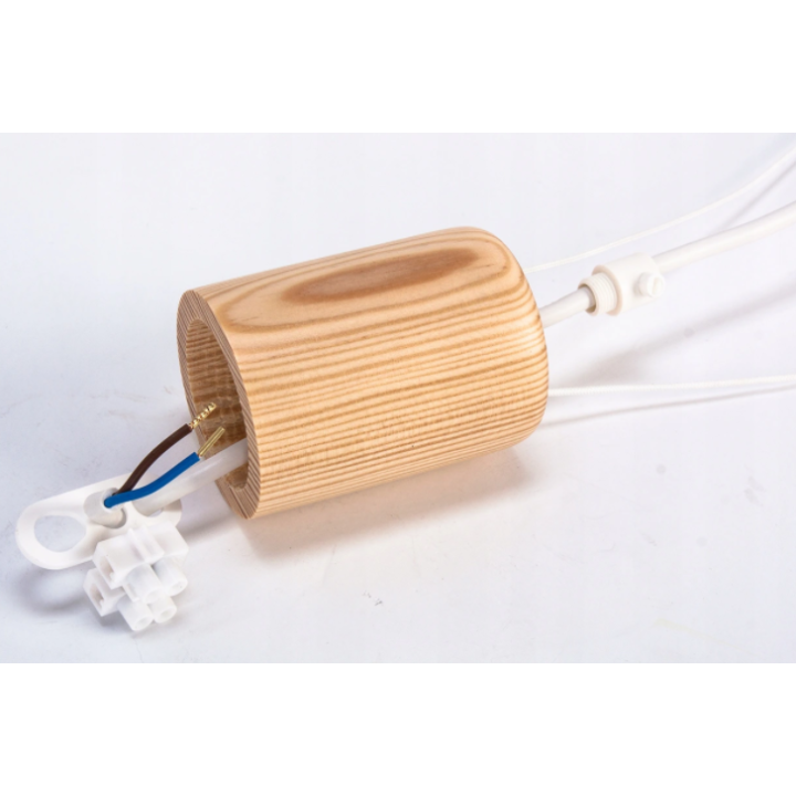 Hanging lamp Aeroplane small black and natural