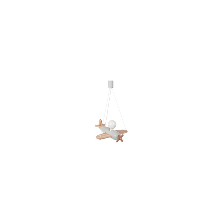 Hanging lamp Clipper natural grey