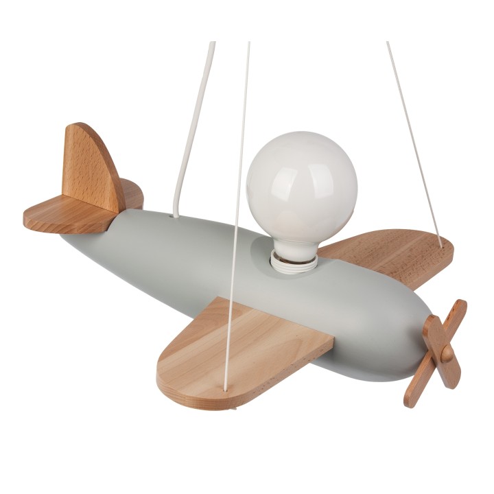 Hanging lamp Clipper natural grey